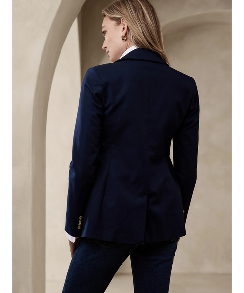 「BANANA REPUBLIC FACTORY STORE」 テーラードジャケット 0 ネイビー レディース_画像4
