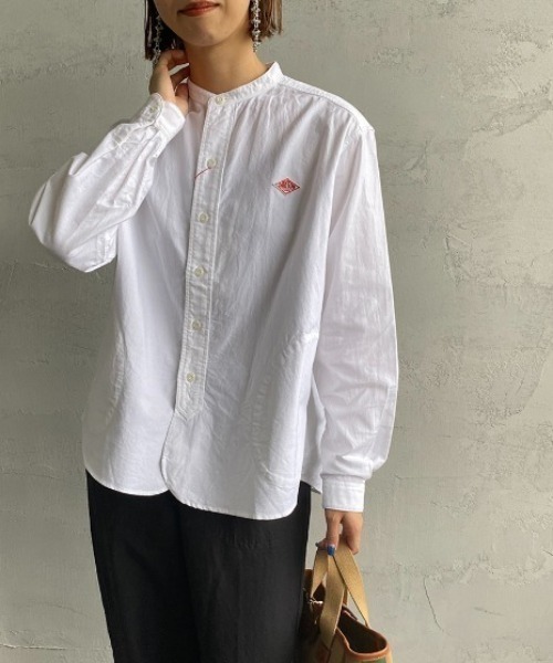 DANTON BIGシルエットシャツ 36 ホワイト 日本製 ゆったり Danton（ダントン） 長袖シャツ 36 ホワイト レディース : ZOZOTOWN