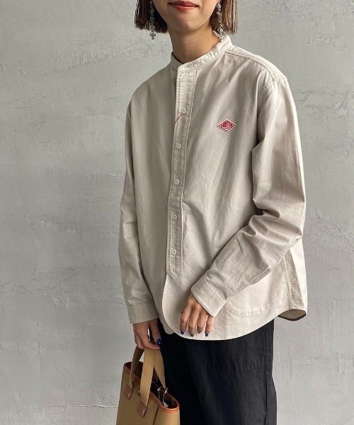 Danton（ダントン） 長袖シャツ 36 ホワイト レディース : ZOZOTOWN 