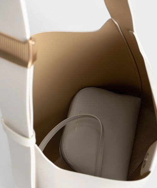「CHARLES & KEITH」 トートバッグ L ブラウン系その他4 レディース_画像5