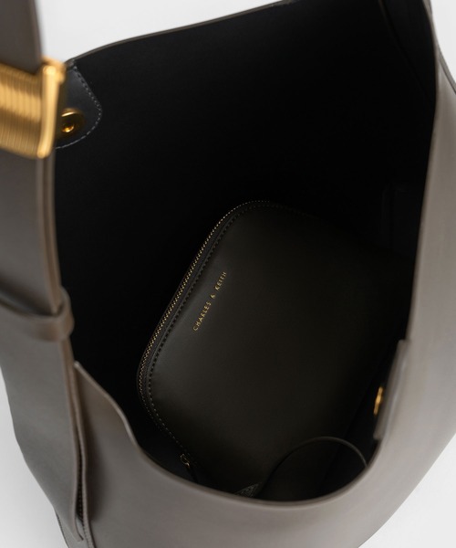 「CHARLES & KEITH」 トートバッグ L ブラウン系その他4 レディース_画像9