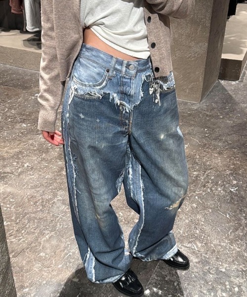 Sibra（シブラ） ワイドパンツ ジーンズ デニム デニムパンツ Y2K 