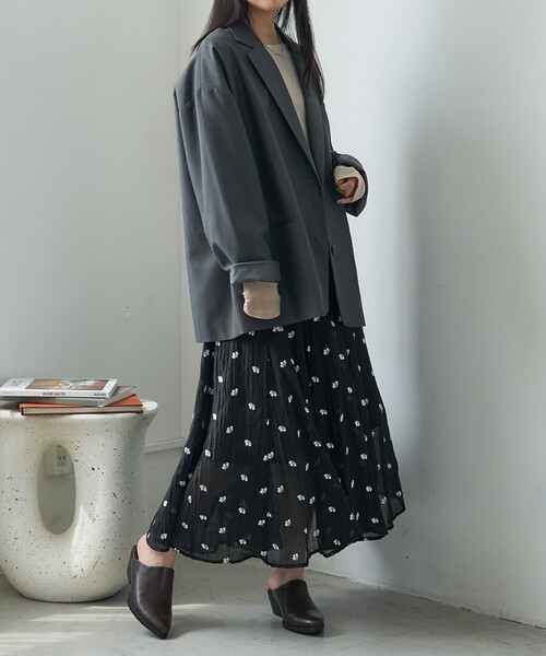 FREAK'S STORE（フリークスストア） ロング スカート 花刺繍スカート