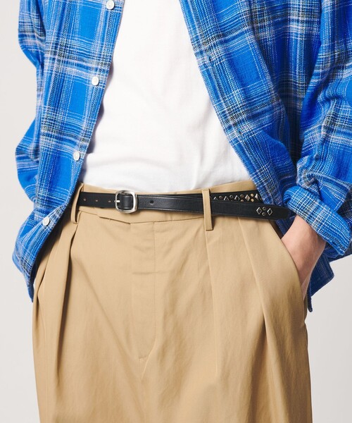 BEAUTY＆YOUTH UNITED ARROWS ベルト ナロー スタッズ ベルト 20mm