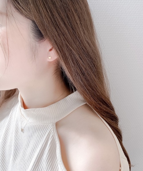 ESTELLE ピアス K18 イエローゴールド ハート ESTELLE