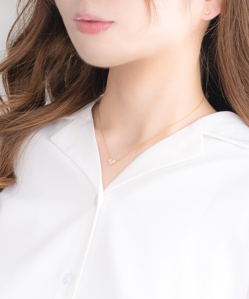 ESTELLE（エステール） ピアス K18 イエローゴールド ハート ピアス