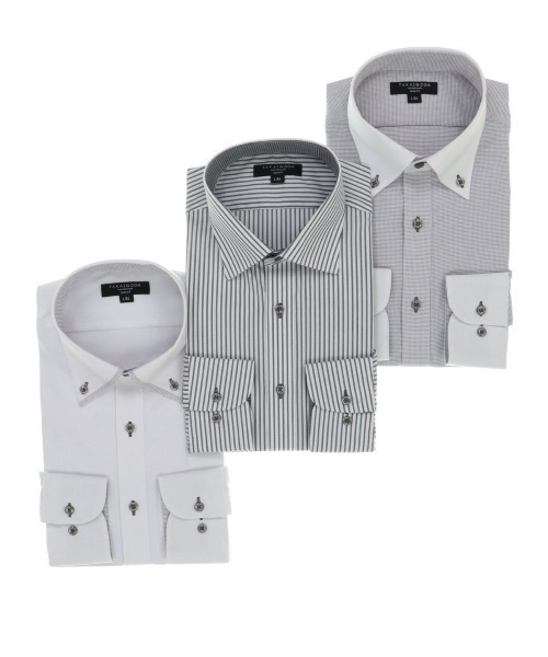 【WEB限定販売】タカキューメンズ/TAKA-Q:MEN 形態安定抗菌防臭 スリムフィット ビジネスドレス長袖シャツ3枚セット 【WEB限定販売】タカキューメンズ/TAKA-Q:MEN 形態安定抗菌防臭 スリムフィット ビジネスドレス長袖シャツ3枚セット