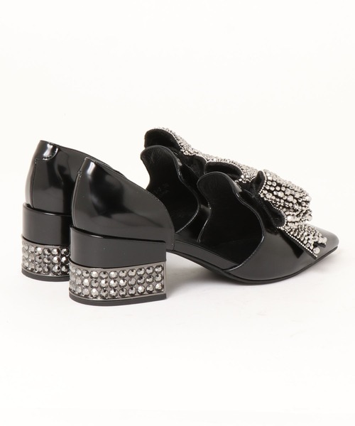 ビッグリボンラインストーンヒールシューズ Jeffrey Campbell ビッグリボンラインストーンヒールシューズ Jeffrey Campbell