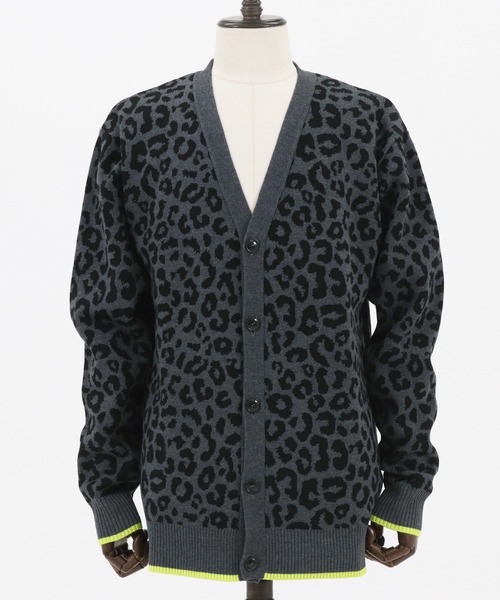 felkod カーディガン mcg2858-Leopard Knit Cardigan : ZOZOTOWN