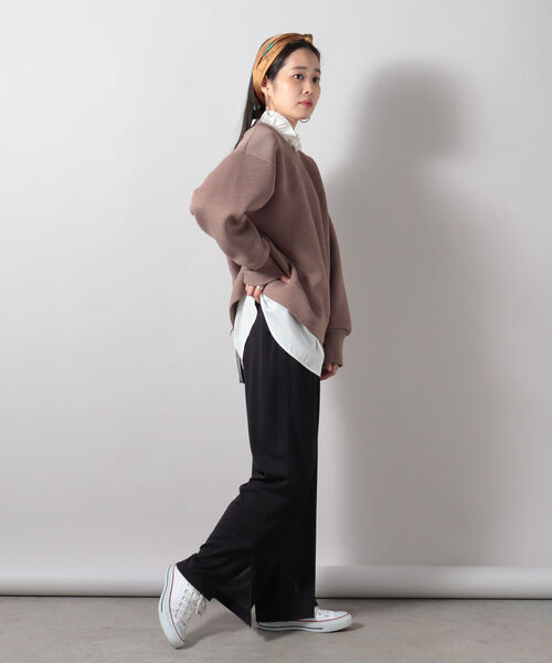 人気好評 パンツ スリット入りイージーカラーセミフレアパンツ ZOZOTOWN PayPayモール店 - 通販 - PayPayモール 定番豊富な