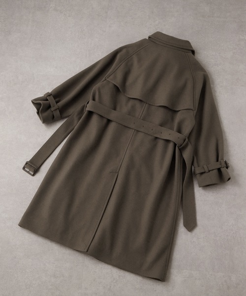 【新品】MOON AGE DEVILMENT ベージュ メルトントレンチコート Moon Age Devilment】メルトンコート グレー(清春) - メルカリ