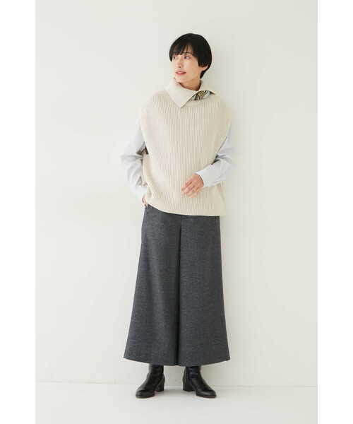 ベスト ジレ ホールガーメント片畦ニットベスト レディース 楽天市場】【SALE／50%OFF】◇ホールガーメント片畦ニットベスト