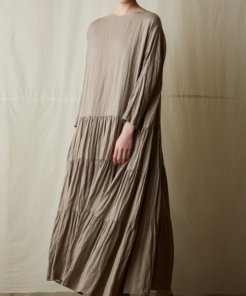 suzuki takayuki（スズキタカユキ） ワンピース tiered dress