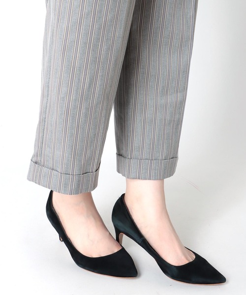 パンツストライプレディース パンツ ピンストライプストレートパンツ レディース : ZOZOTOWN
