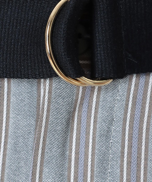 Jines パンツ ストライプワイドパンツ レディース : ZOZOTOWN