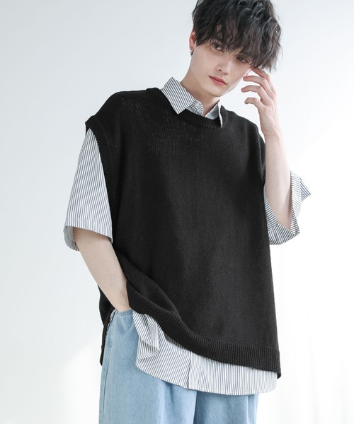 【monanan様】OHGA　VEST JACKET ジレ ベスト 定価3.3万 ジレ/ベスト｜＆ON JIONE STORE（アンドオン）ジオン商事公式