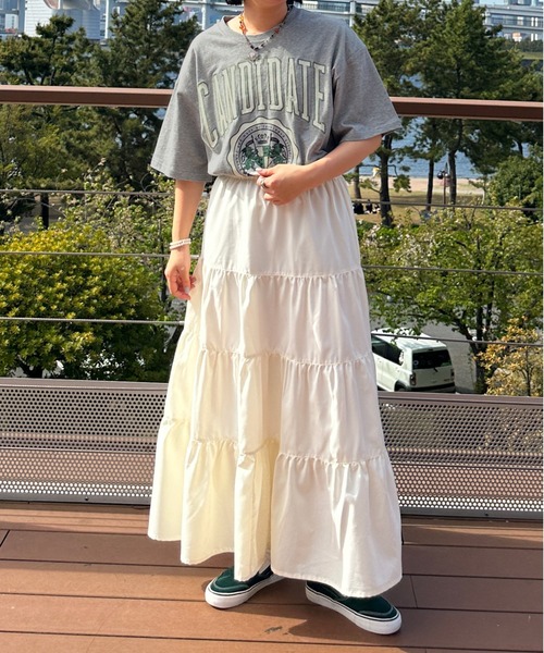 kutir tシャツ Tシャツ カレッジ刺繍ロゴビッグTシャツ