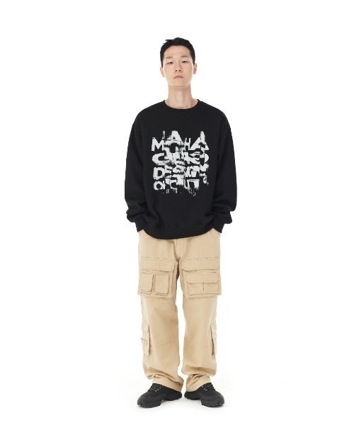 トレーナー スウェット 「mahagrid/マハグリッド」BROKEN SWEATSHIRT/ブロークンスウェット レディース メンズ MAHAGRID トレーナー スウェット 「mahagrid/マハグリッド
