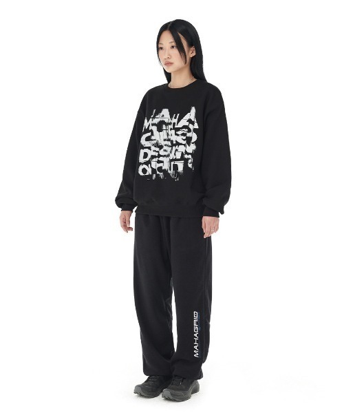 トレーナー スウェット 「mahagrid/マハグリッド」BROKEN SWEATSHIRT/ブロークンスウェット レディース メンズ MAHAGRID トレーナー スウェット 「mahagrid/マハグリッド