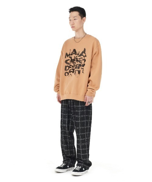 トレーナー スウェット 「mahagrid/マハグリッド」BROKEN SWEATSHIRT/ブロークンスウェット レディース メンズ MAHAGRID トレーナー スウェット 「mahagrid/マハグリッド