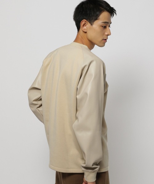 niko and…（ニコアンド） トレーナー スウェット 袖フェイクレザー