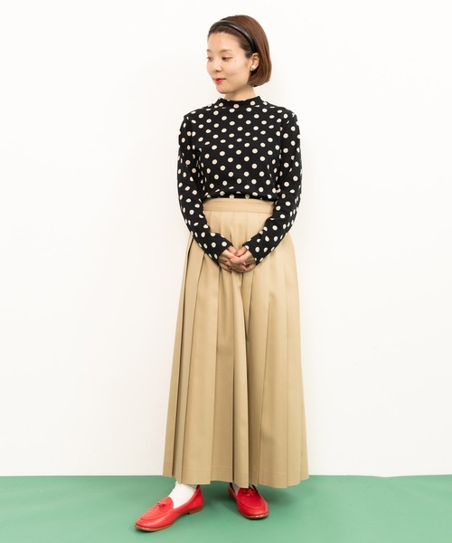tシャツ ドットチュールワイドハイネックTOPS レディース 楽天市場】ドット柄 シアー ハイネック トップス 2点セット
