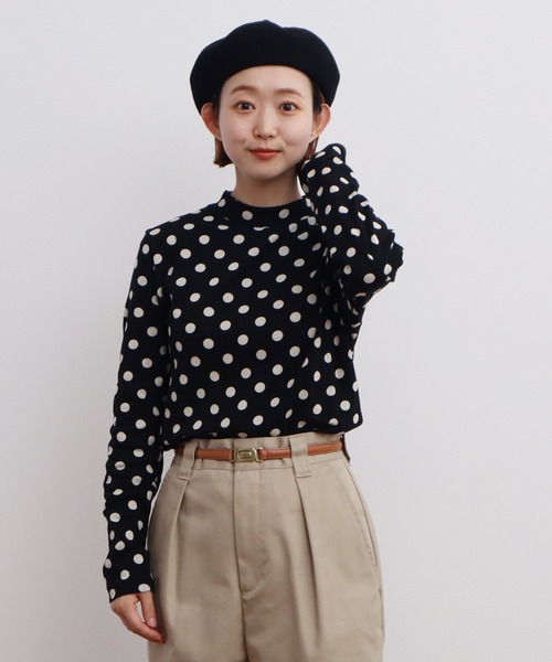 ハイネックシャツ カラーシャツ 6色展開 トップス Tシャツ シャツ プルオーバー 袖あり 長袖 萌袖 ハイネック スリム ストレート Iライン スマート かわいい 楽天市場】Tシャツ レディース トップス カットソー ロンT