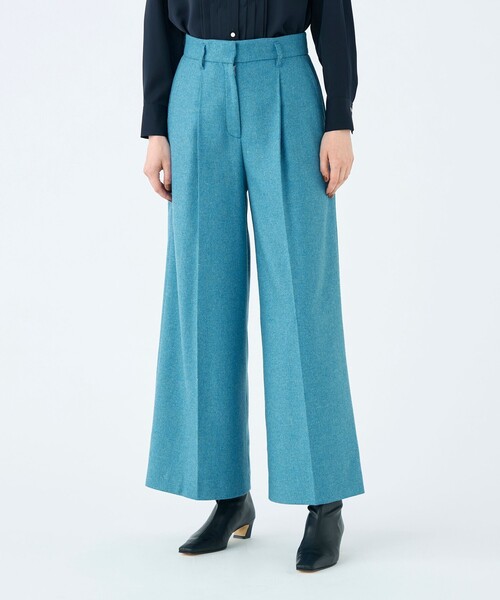 Ballsey（ボールジィ） パンツ メランジカルゼ タックワイドパンツ