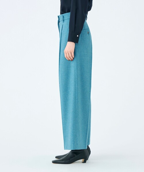 Ballsey（ボールジィ） パンツ メランジカルゼ タックワイドパンツ