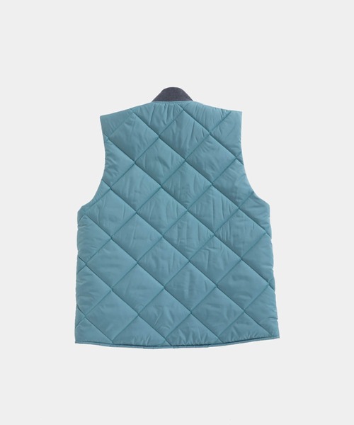 現行・未使用級✨ LAVENHAM BOMBER GILET ブルー Lサイズ LAVENHAM ベスト ジレ BIG QUILT BOMBER GILET MENS / ビッグ