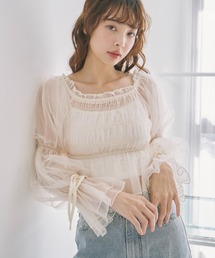 archives ブラウス シャツ 「25ss」シャーリングオフショル