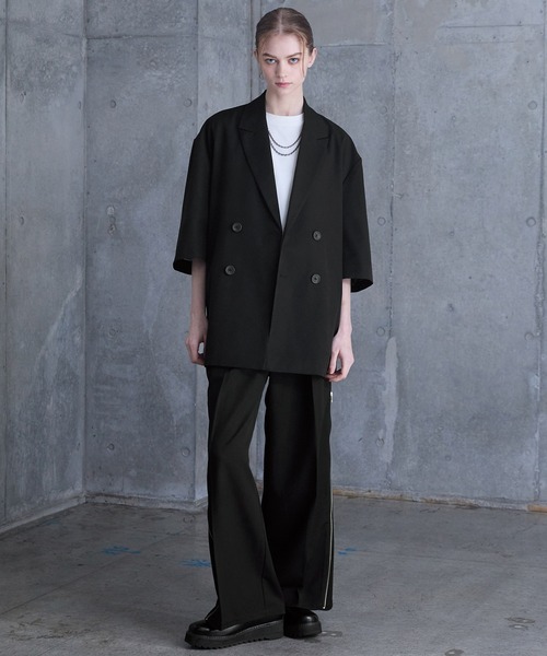 ジャケット・アウター Loose silhouette double tailored jacket SERACE】Loose silhouette double tailored jacket / ルーズ