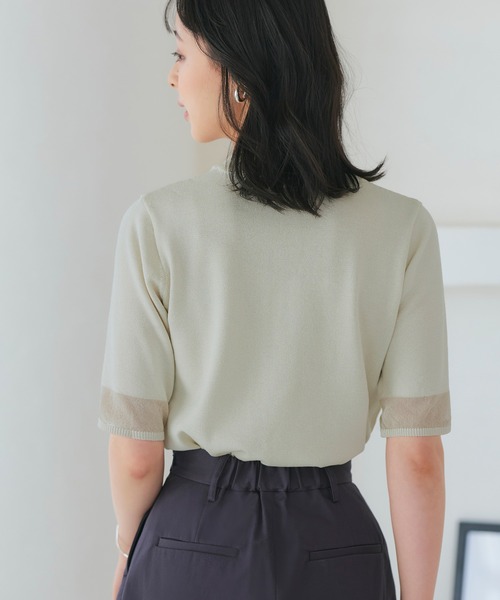 RUIRUE BOUTIQUE ニット セーター 洗える ｜ シアーハーフ