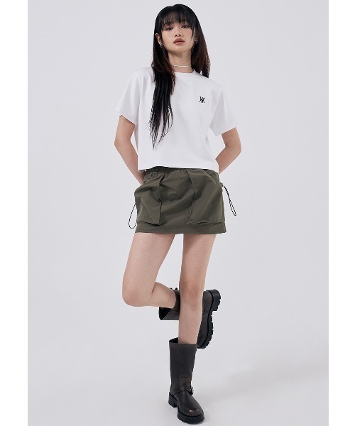 tシャツ A'GEM/9 × .kom「WOOALONG/ウアロン」Spin logo detachable slim T-shirt /デタッチャブ A'GEM/9 × .kom『WOOALONG/ウアロン』Spin logo detachable slim