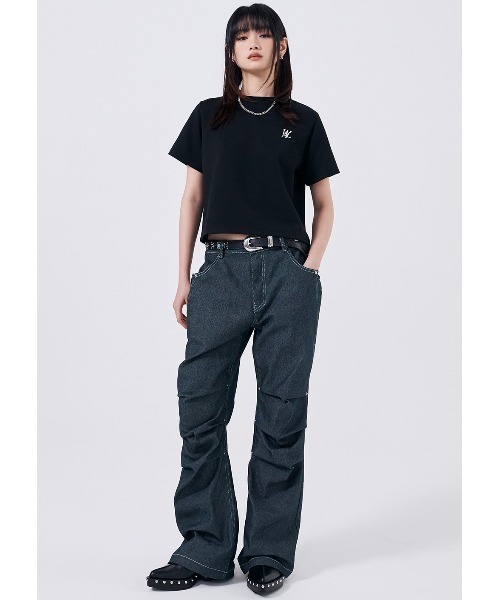 tシャツ A'GEM/9 × .kom「WOOALONG/ウアロン」Spin logo detachable slim T-shirt /デタッチャブ WOOALONG tシャツ A'GEM/9 × .kom「WOOALONG/ウアロン」Spin