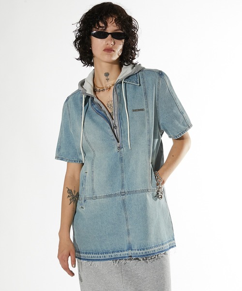 PRANK PROJECT チュニック デニムジップチュニック / Denim Zip