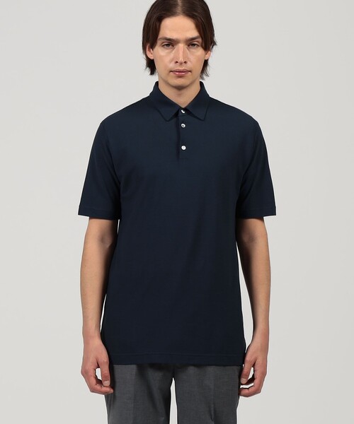 美品 ザノーネ アイスコットン 高ストレッチ ポロシャツ サイズ50 XL ZANONE ポロシャツ オーガニックアイスコットン スリムフィット