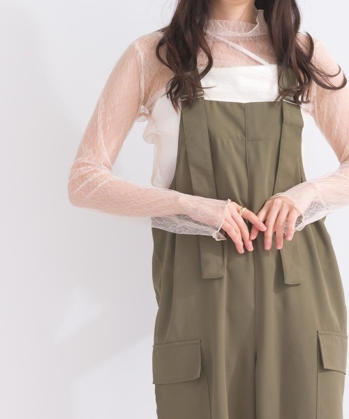 terrace サロペット オーバーオール フルーエントカルゼオールインワン