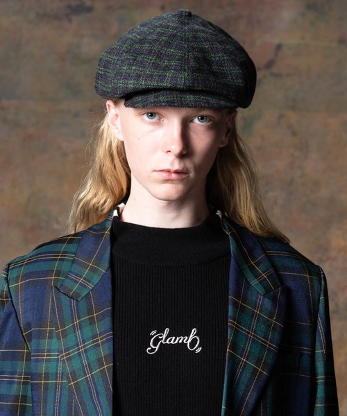 glamb（グラム） 帽子 キャスケット Compact Brim Tweed Casquette