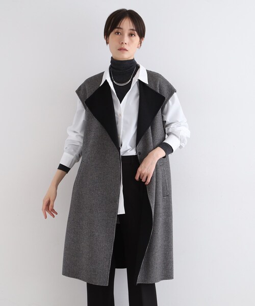 ベスト ジレ 「ウール混／トレンド」リバージレコート レディース
