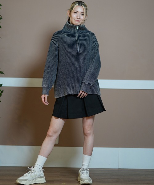 クルーネックリブニットトップス[品番：MKSW0059733]｜GYDA