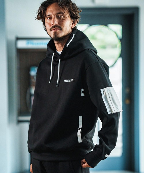 felkodパーカー felkod(フィルコッド)】Heart Logo Cardboard Knit Parka