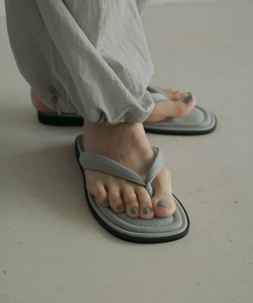 anuke 新作サンダル anuke サンダル Square Tong Sandals レディース : ZOZOTOWN