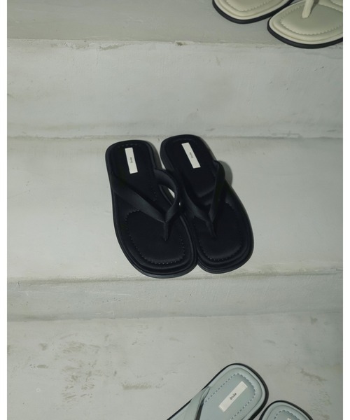 anuke サンダル Square Tong Sandals レディース : ZOZOTOWN
