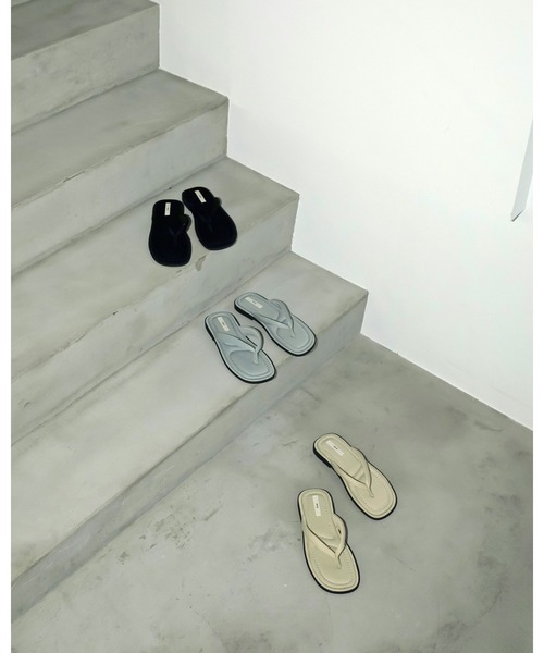 anuke サンダル Square Tong Sandals レディース : ZOZOTOWN