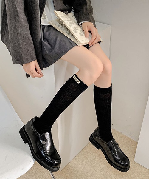 みすも 様　 専用　 日本製 　ルーズソックス 2足 60cm2足セット 二人分 ルーズソックス 靴下 通学 コスプレの通販
