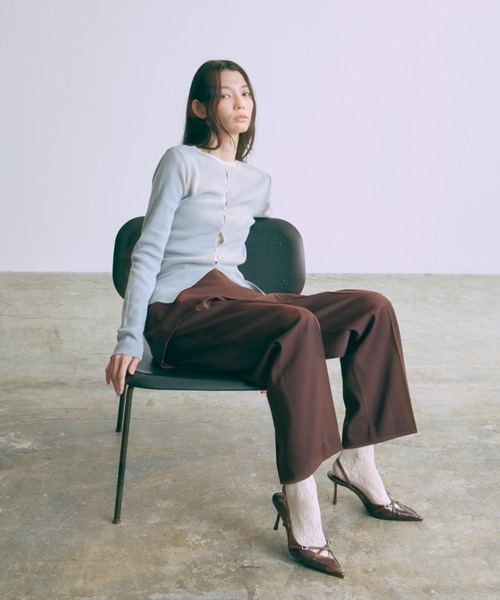 EN NEUME ニット セーター 2Way Cutout Knit Pullover