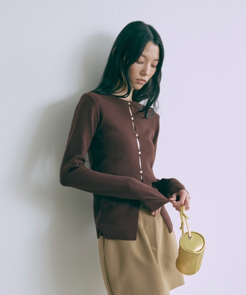 EN NEUME ニット セーター 2Way Cutout Knit Pullover