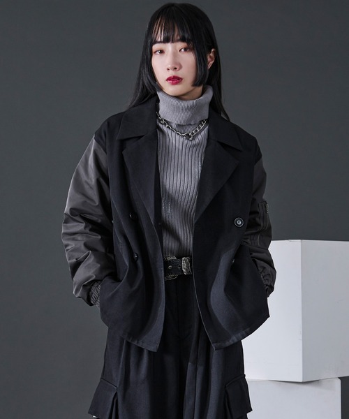 ジャケット・アウター MA-1 DOCKING JK Ellno Loset ma1 ma-1 MA-1ドッキングJK /SET UP対応 メンズ
