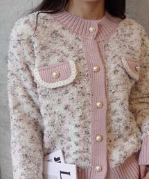 kolor ノーカラー ジャージー ニット ジャケット / カラー カーディガン kolor ノーカラー ジャージー ニット ジャケット / カラー カーディガン